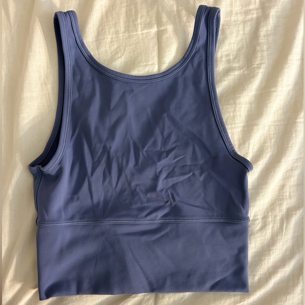 Lululemon high neck cropped tank top